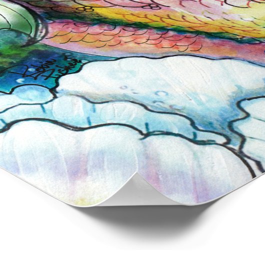 Baiser d'une mère, affiche de la sirène (Coin)