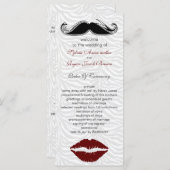 baiser et mustache zebra stripes programme de mari (Devant / Derrière)