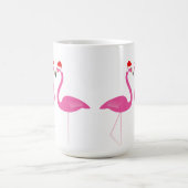 Baiser Flamants roses de vacances Mug (Centre)