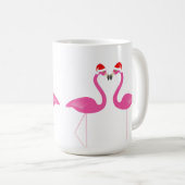 Baiser Flamants roses de vacances Mug (Devant droit)