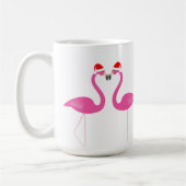 Baiser Flamants roses de vacances Mug (Gauche)
