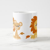 Baiser : Joli dessin Lion Couple Jumbo Mug (Devant)