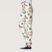 Baiser Lèvres de trèfle St. Patrick's Day Leggings (Gauche)