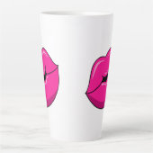 Baiser Lèvres Latte Mug (Devant)