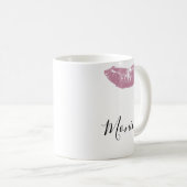 Baiser Lipstick à lèvres Personnalisé Mug (Devant droit)