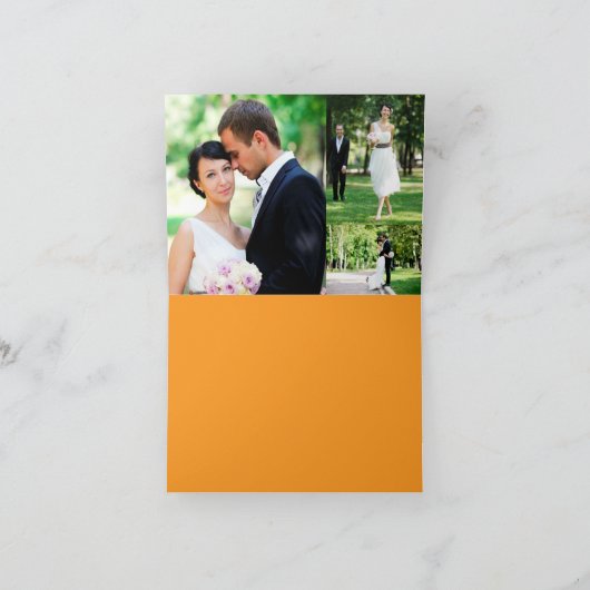 Baiser Mariage Merci Carte photo d'été oiseaux (Intérieur)