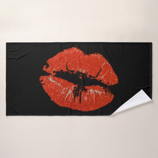 Baiser noir (Serviette de bain)