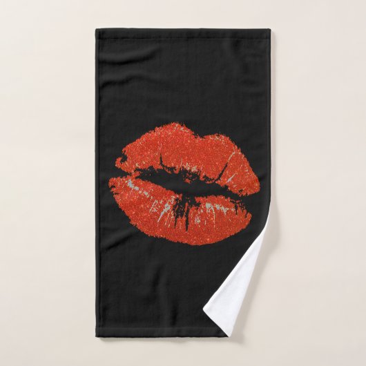 Baiser noir (Serviette à main)