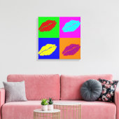 Baisers à lèvres en toile enveloppée (Insitu(Salon))