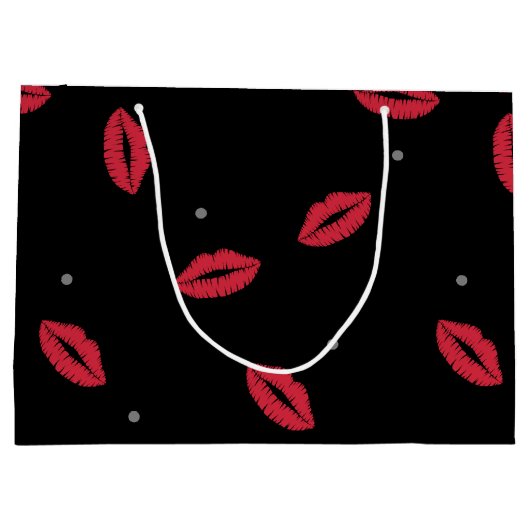 Baisers à lèvres Sac cadeau Saint Valentin (Dos)