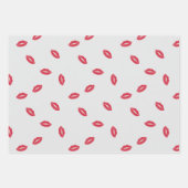 Baisers à lèvres Valentines Enveloppement Feuilles (Devant)