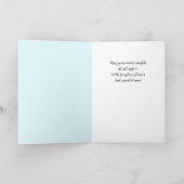 Baisers à neige - Carte de voeux d'hiver Whimsical (Intérieur)