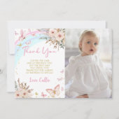 Baisers à papillon Anniversaire Photo Carte de rem (Devant)