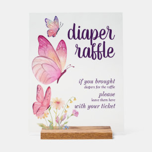 Baisers à papillon Bébé Voeux Broche de couches