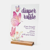 Baisers à papillon Bébé Voeux | Broche de couches  (Angle)