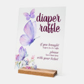 Baisers à papillon | Broche de couches pourpre (Angle)