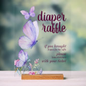 Baisers à papillon | Broche de couches pourpre (Neutre)