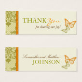 Baisers à papillon charmant TY Skinny Card (Devant & derrière)