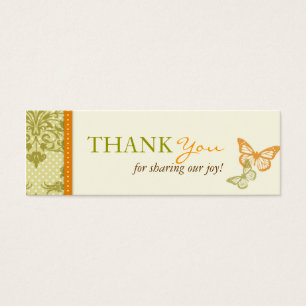 Baisers à papillon charmant TY Skinny Card