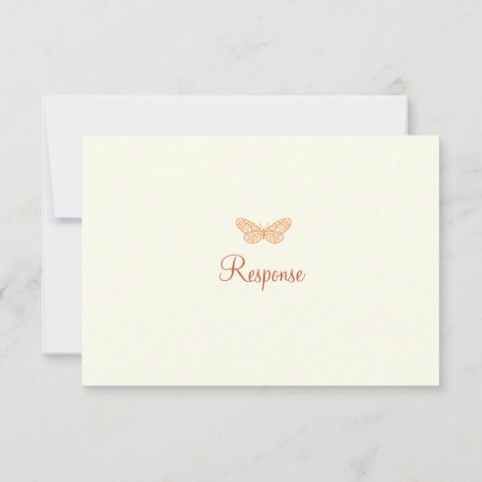 Baisers à papillon en ivoire RSVP (Dos)