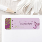 Baisers à papillon Étiquette de retour B (En situation)