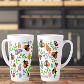 Baisers à papillon Ladybug Hugs Latte Mug