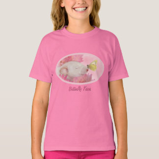 Baisers à papillon pour petites filles T-shirt