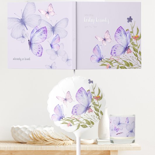 Baisers à papillon + Voeux pour bébés | Papillon p