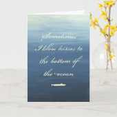 Baisers à sous-marins - Carte de voeux (Fleur jaune)