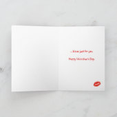 Baisers - carte de Valentine (Intérieur)