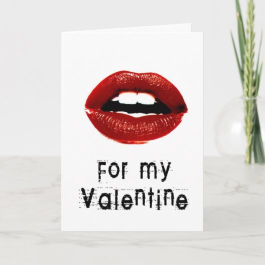 "Baisers carte de voeux dans courrier" (Devant)