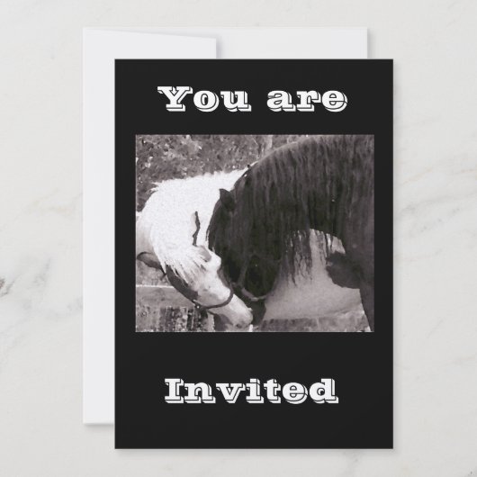 baisers de cheval Invitations (Devant)