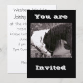 baisers de cheval Invitations (Devant / Derrière)