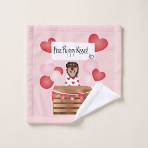 Baisers de chiot gratuit Valentine Chien Rouge