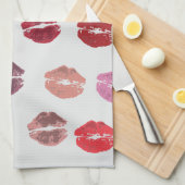 Baisers de la serviette de cuisine Misses (Quart Plié)