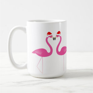 Baisers de la tasse de vacances de Flamants roses