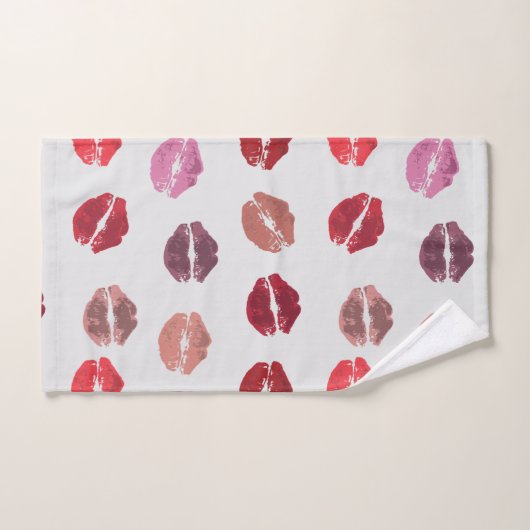 Baisers de l'ensemble de serviettes de bain Misses (Serviette à main)