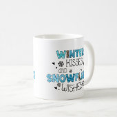 Baisers D'Hiver Et Flamme De Neige Souhaite Mug De (Devant droit)