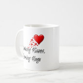 Baisers du matin, câlins du soir - Mug romantique  (Devant gauche)