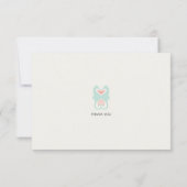 Baisers du Merci de mariage de plage de coeurs (Dos)