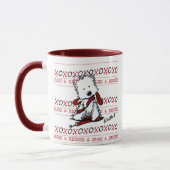 Baisers et câlins Westie Chien Mug (Gauche)