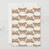 Baisers papillon Boho Baby Girl Douche Invitation (Dos)