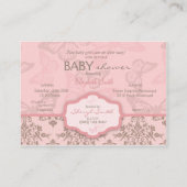 Baisers papillon Carte pour notes de rappel pétale (Dos)