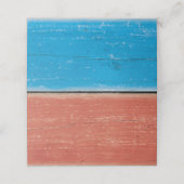 Baisers salés Rouge et Bleu Plaqué Cartes de Place (Extérieur déplié)