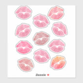 Baisers Stickers Aimer & Baisers Skins & Stickers (Feuille)