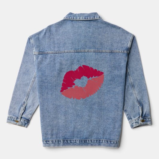 Baisers 💋 sur un jean, veste 🧥 (Verso)