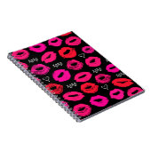 Baisers XOXO Carnet rouge et rose (Côté Droit)