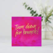 Baisse de Brunch Invitation Pearl Shimmer (Debout devant)