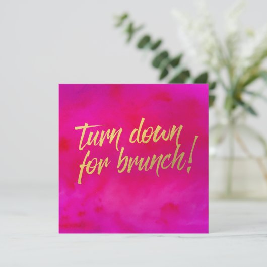 Baisse de Brunch Invitation Pearl Shimmer (Debout devant)