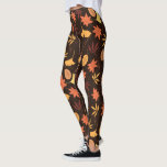 Baisse des feuilles d'automne Motifs Leggings<br><div class="desc">Tomber les feuilles d'automne Leggings</div>